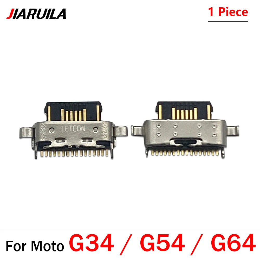USB Charging Port Connector Charge Socket Dock For Moto G04 G14 G22 G32 G62 G31 G51 G52 G13 G23 G53 G54 G10 G20 G30 G50 G60 G60s Motorola phone repair parts