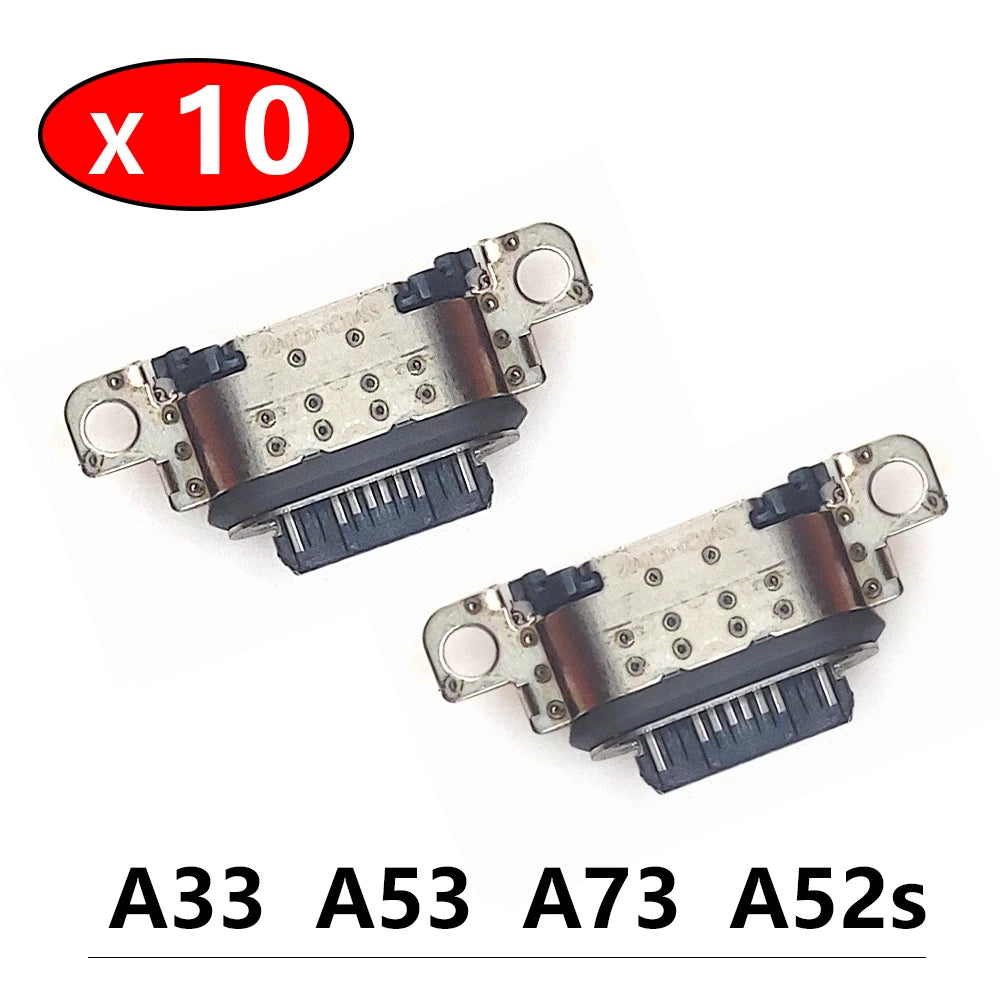 10Pcs/Lot,Micro USB Connector Charging Port Jack Dock For Samsung A34 A52 A72 A33 A53 A73 A52s 5G Samsung phone repair parts