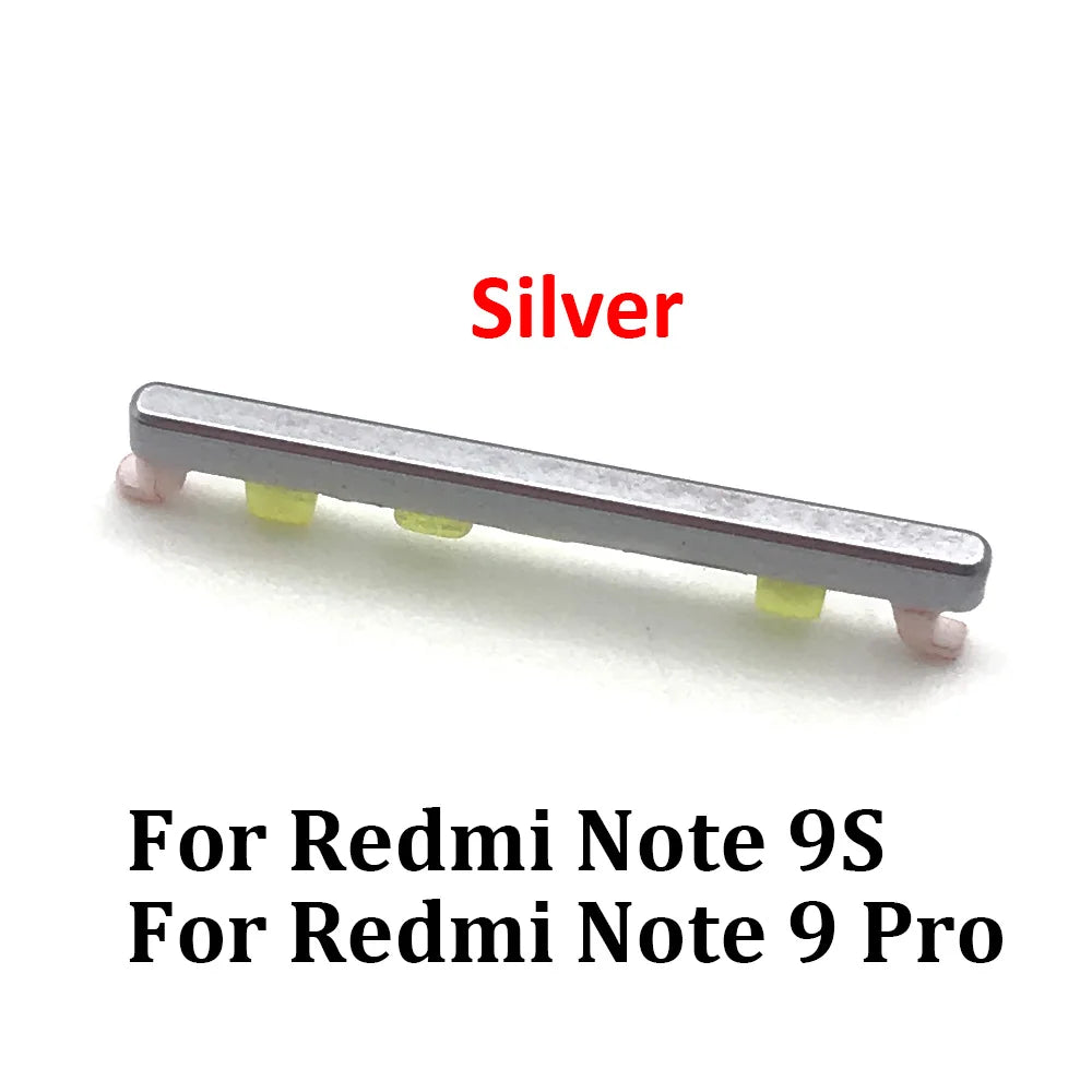 For Xiaomi Redmi Note 7 Pro SIde Volume Button + Power ON / OFF Buttton Key Set For Redmi Note 8 9 9S Pro Replacement Parts Xiaomi Xiao mi phone repair parts