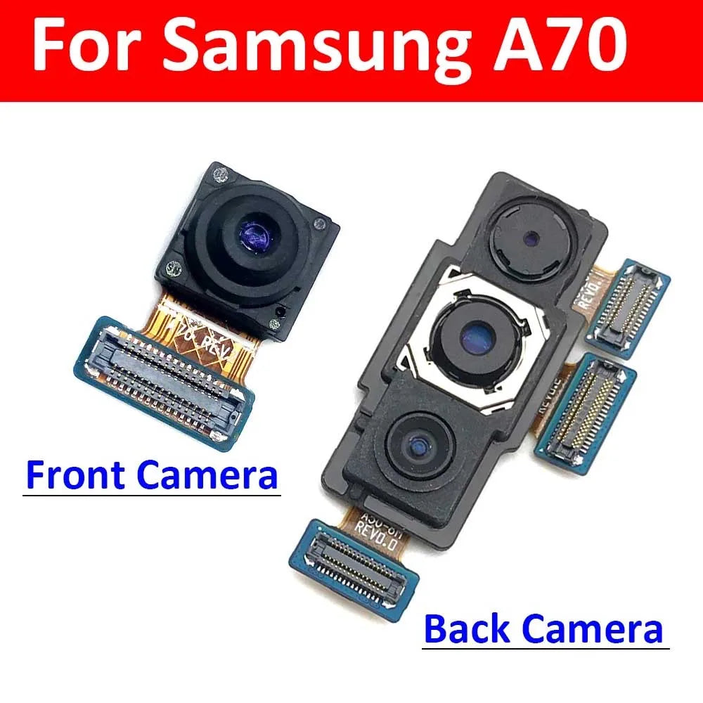 Front Camera For Samsung A70 A705 A705F Rear Big Back Camera Flex Cable Main Camera Module Replacement Parts Samsung phone repair parts