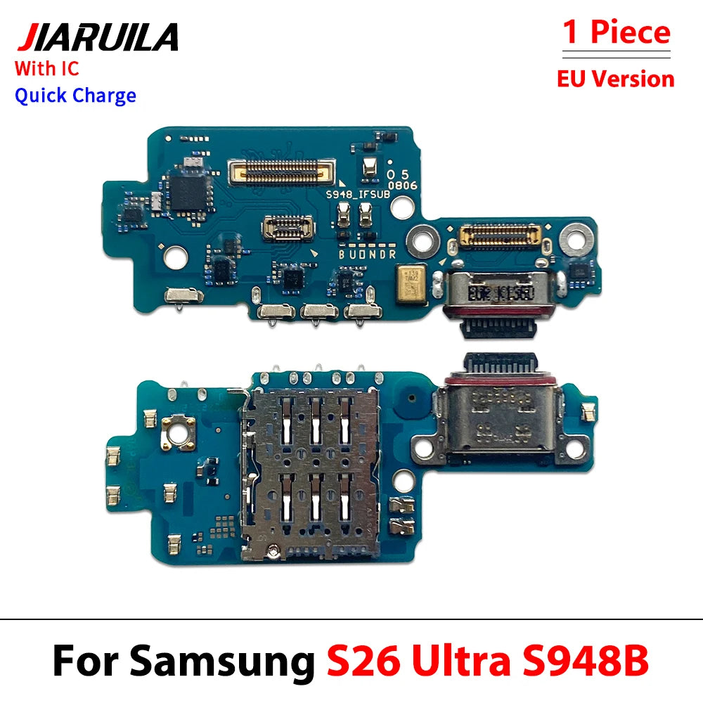 USB Charger Charging Dock Port Connector Flex Cable For Samsung S23 S24 S25 S26 Plus Ultra Fe Edge 5G S931B S936B S938B S928B Samsung phone repair parts