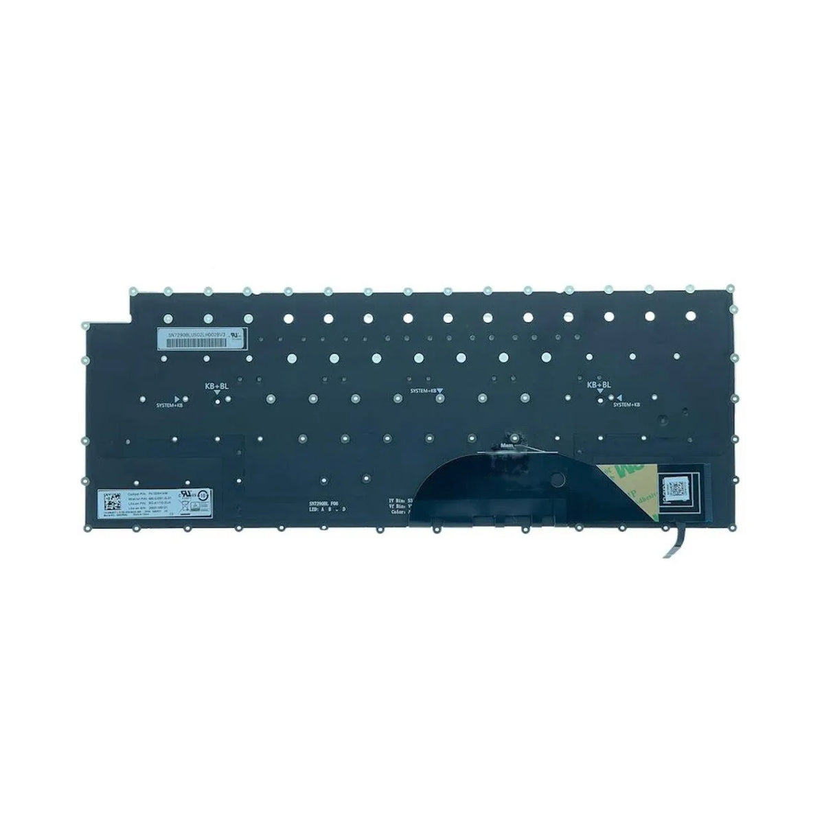 New US Laptop Backlit Keyboard For Dell XPS 15 9500 17 9700 Precision 5550 5560 5750 5760 PK132SH1A00Dell laptop repair parts