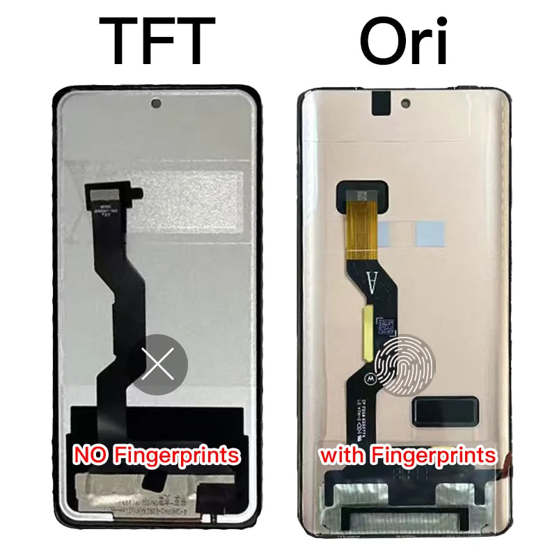 TFT Edge60 Fusion XT2503-4 Display Screen With Frame For Motorola Edge 60 Fusion LCD Display Touch Screen Digitizer Assembly Motorola phone repair parts