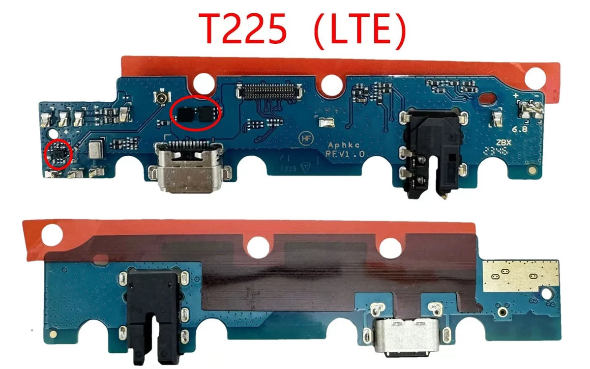 USB Charging Port Connector Plug Jack Charge Dock Board Flex Cable For Tab A7 lite T220 T225 lcd power Volume cable repair Samsung tablet repair parts