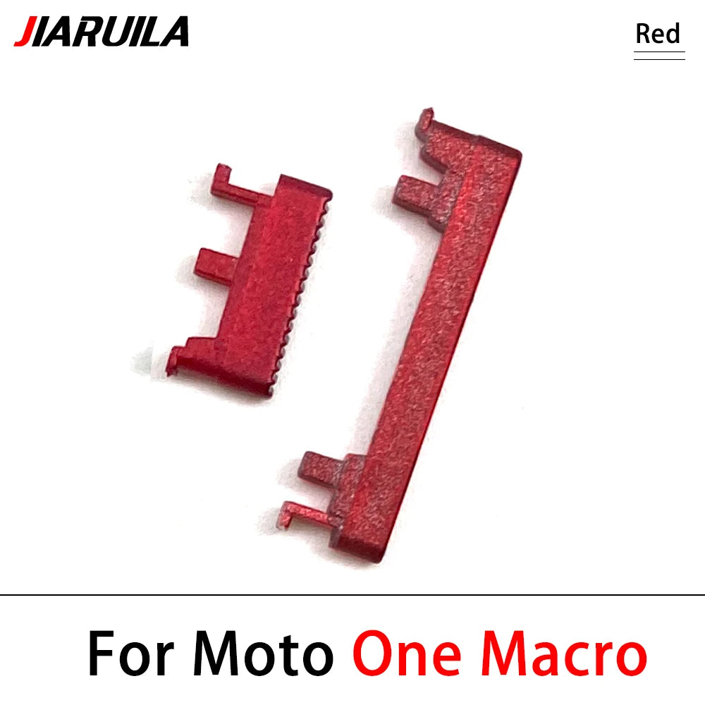 10Pcs, New For Motorola Moto One Action Vision Hyper Macro Fusion Plus Power Volume Side Button Key Replacement Parts Motorola phone repair parts