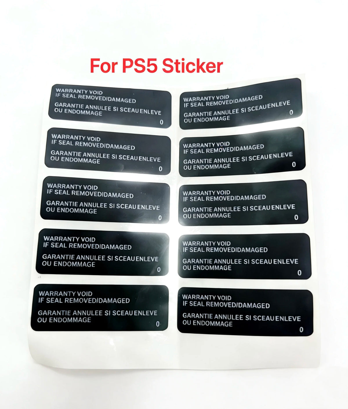 20Pcs/Lot Replacement for Ps4 1000 11XX 1200 20xx Slim Pro Housing Host Warranty Sticker for Ps5 Console Case Shell Label Seal Game console repair parts