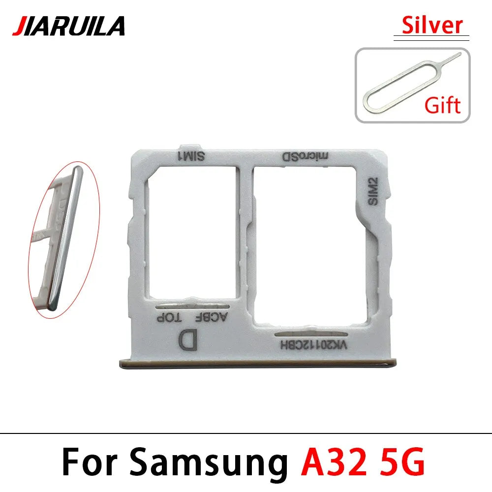 New Sim Card Tray Reader Socket Slot Holder For Samsung A32 A52 A72 4G 5G Replacement Part Samsung phone repair parts