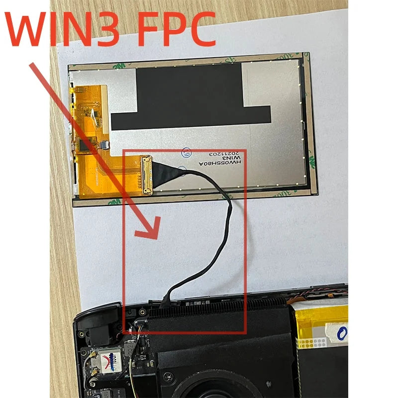 Suitable for GPD win3/win4 cable, connecting the screen and the motherboard, new GPD win 3/win4 FPC Game console repair parts