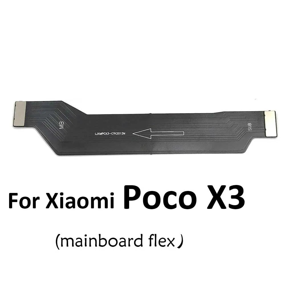 USB Board Charger Charging Dock Port Connector Flex Cable For Xiaomi POCO X3 NFC Pro Mainboard Main Board Flex Xiaomi Xiao mi phone repair parts