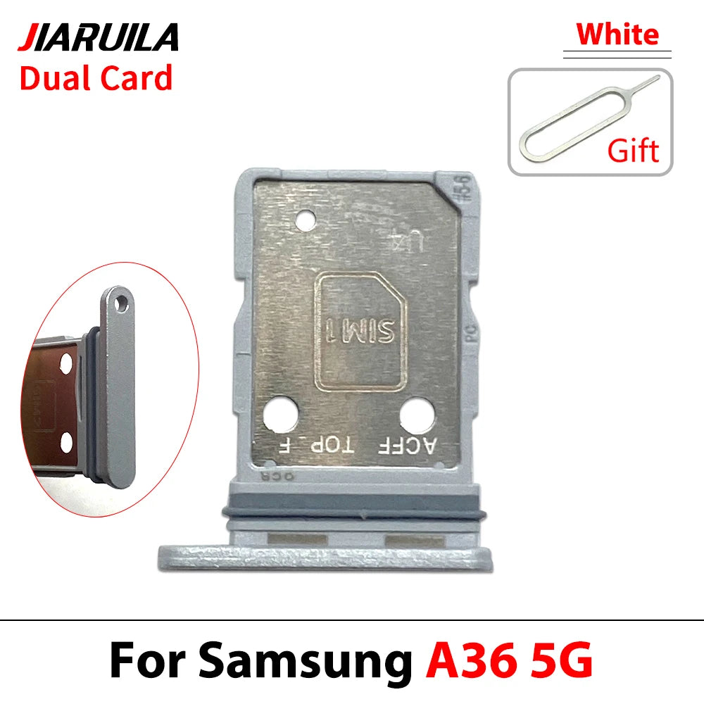 New For Samsung A36 A26 A56 4G 5G Dual SIM Card Tray Slot Holder Adapter Accessories Samsung phone repair parts
