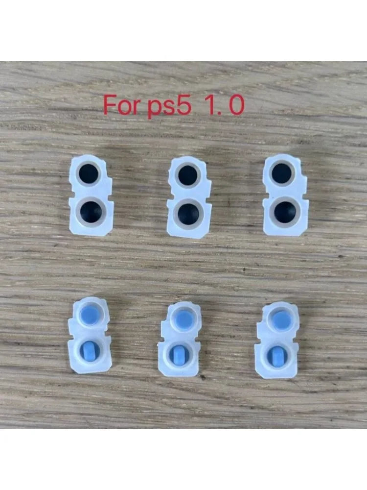 100pcs for ps5 game pad controller 1.0 V1 conductive rubber set L1R1 L2R2 silicone LR pad Game console repair parts