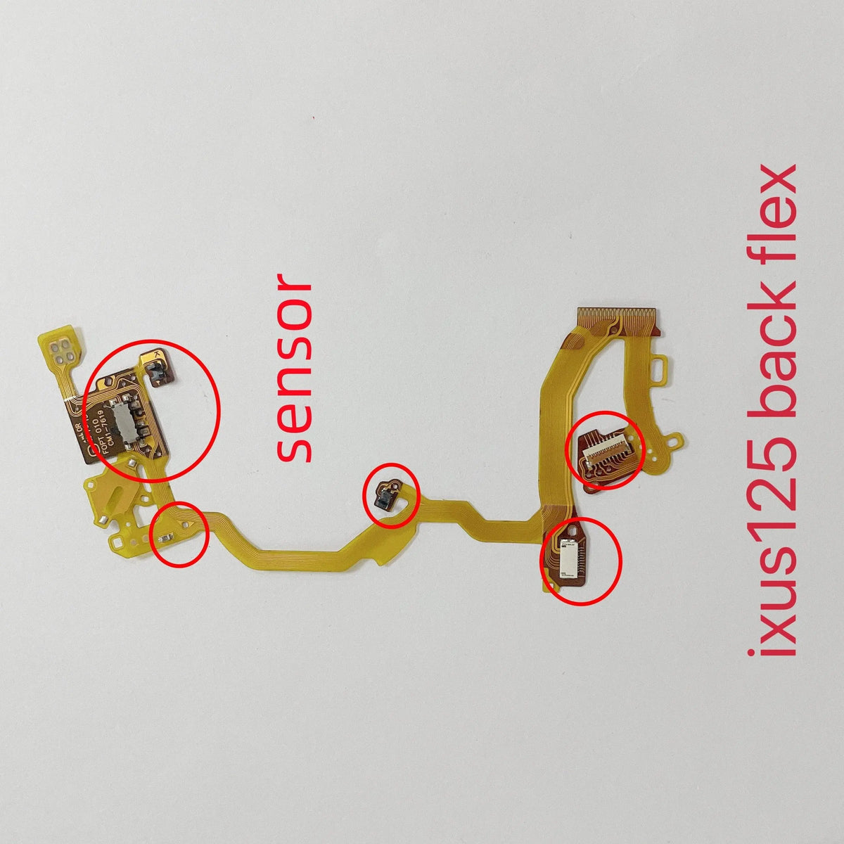 New IXUS125 Lens Back Flex Cable With Sensor for Canon IXUS125 Camera Lens Cable Repair Parts Digital Camera repair parts