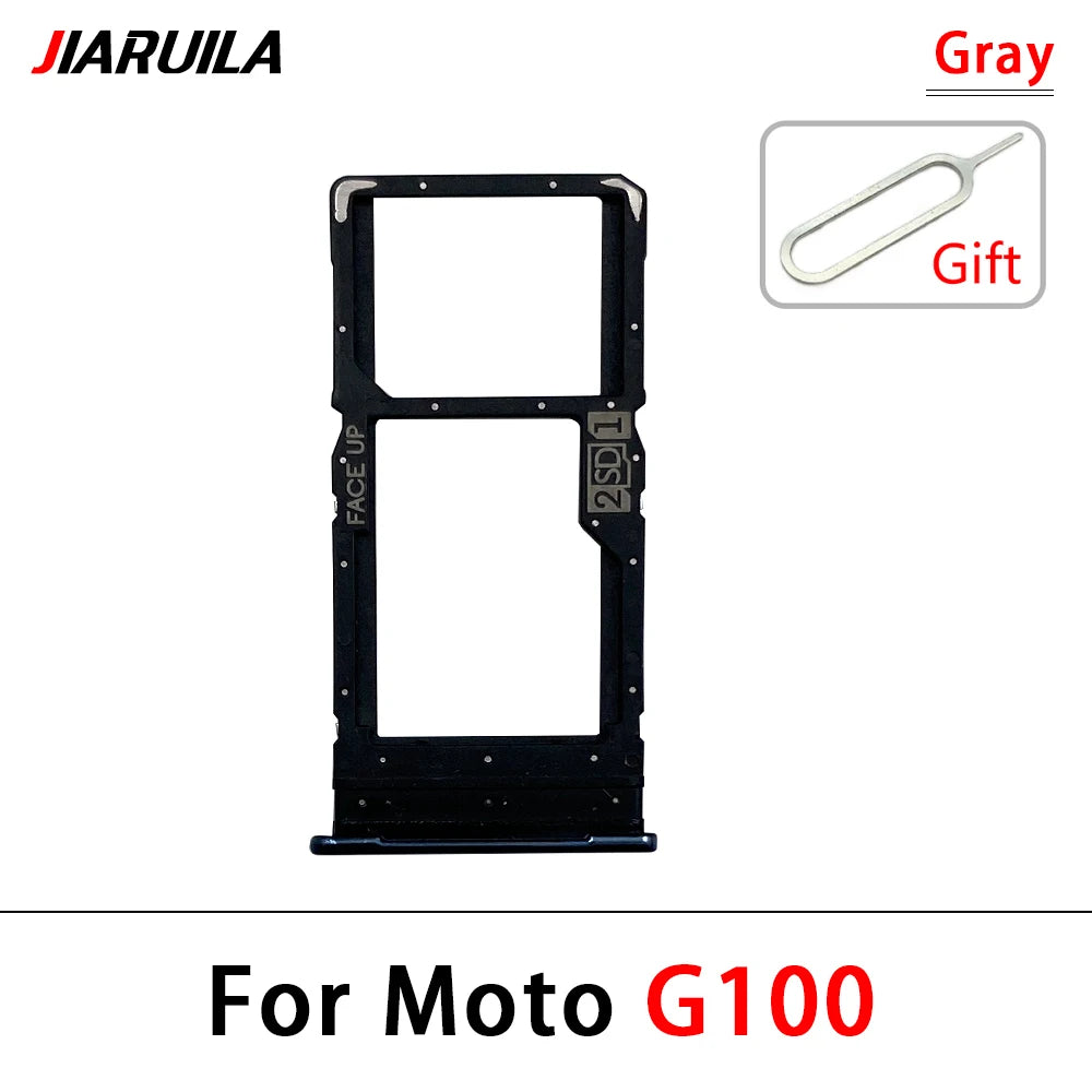 New For Motorola Moto G10 G20 G30 G50 G60 G60s G100 5G SIM Card Slot SD Card Tray Holder Adapter Replacement Parts Motorola phone repair parts