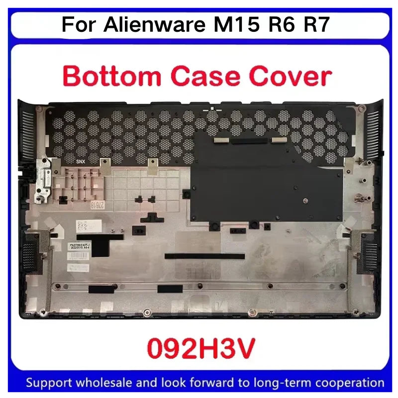 New For Dell Alienware M15 R6 R7 Bottom Case Cover D Shell 092H3V Dell Laptop repair parts