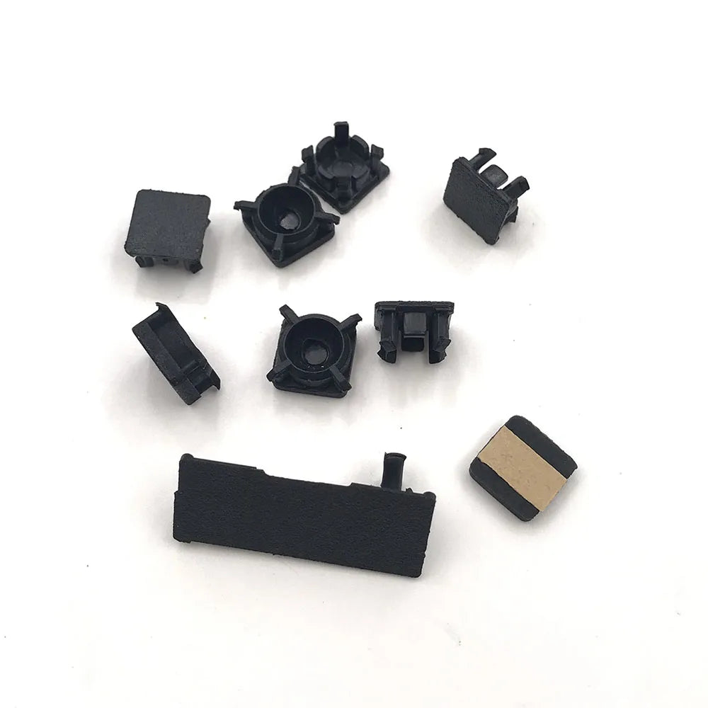 10 Set Black Rubber Plug Screw Hole Pad Dust Plug Plastic Pad For PS3 Slim 2000 3000 4000 Console Game console repair parts