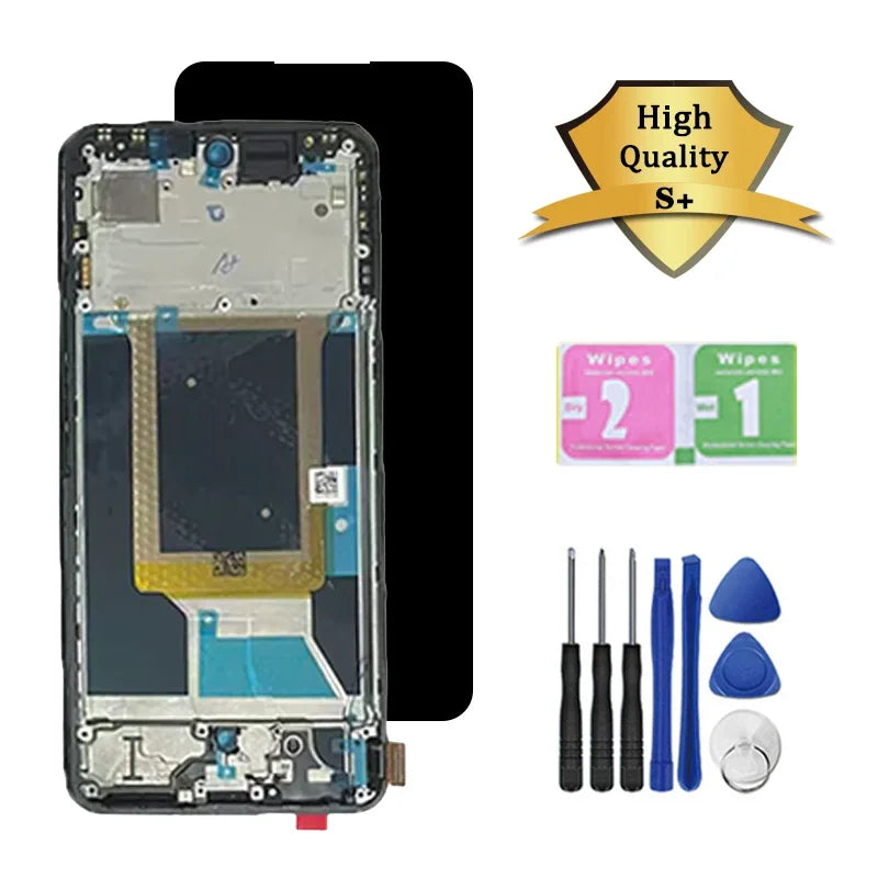 6.67“Super AMOLED for Realme 14 5G RMX5070 LCD Display Touch Screen with Frame Assembly For Realme14 5G Display Oppo phone repair parts