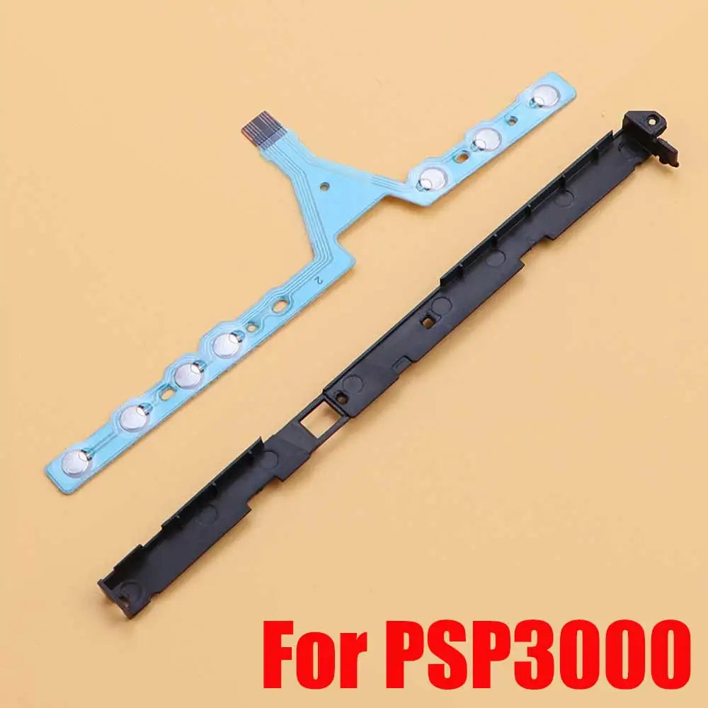 For PSP 1000 2000 3000 Game Console Volume Key Conductive Film Flex Cable Metal Plastic Support Bracket Holder Replacement Parts Game console repair parts