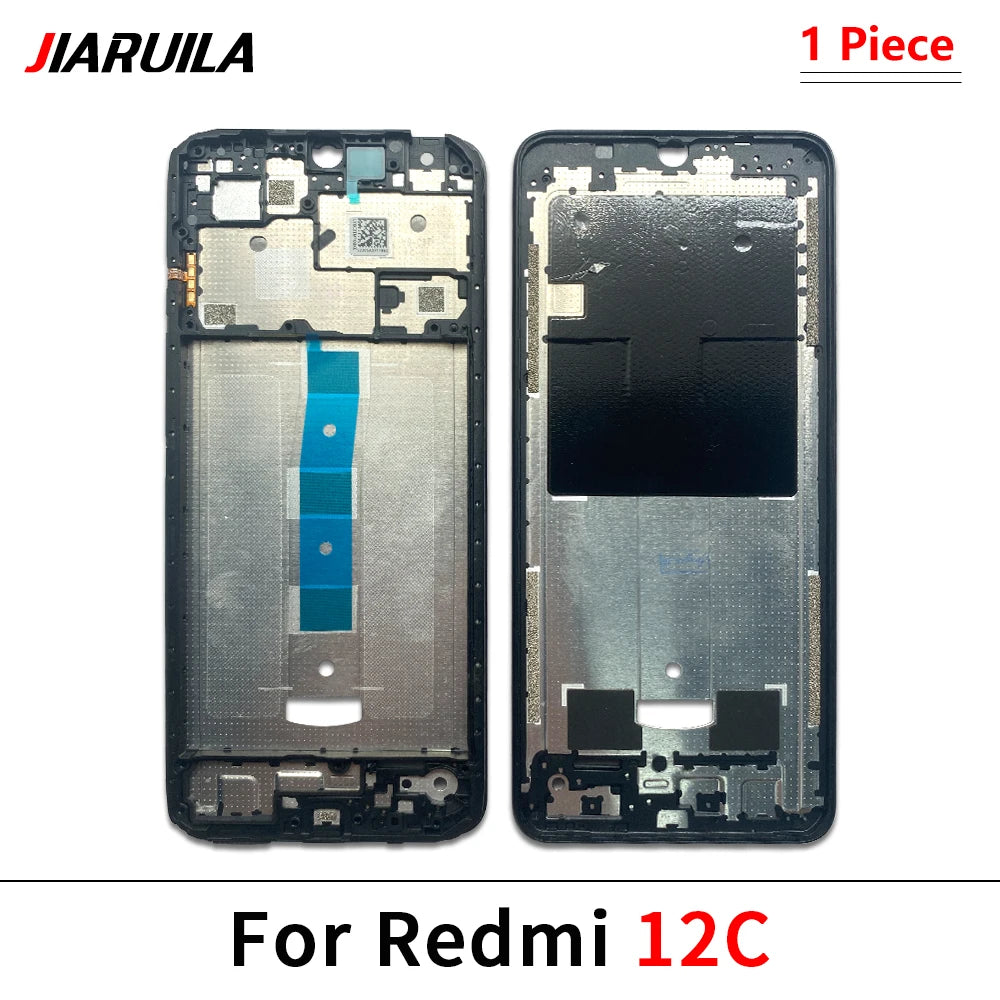 10Pcs Middle Frame Housing For Xiaomi Redmi 7A 8 8A 9 9A 9C 9T 10 10A 10C 12 12C 4G 5G Middle Frame Bezel Plate Cover Rear Bezel Xiaomi Xiao mi phone repair parts