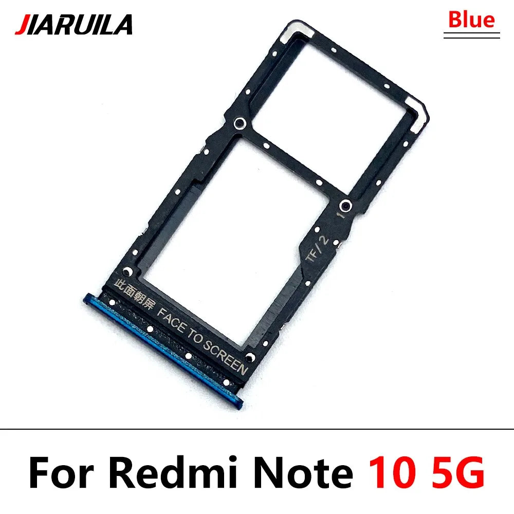 New SiM Card Tray For Xiaomi Redmi Note 10 10s Pro 5G SIM Card Slot SD Card Holder Adapter Replacement Parts Xiaomi Xiao mi phone repair parts
