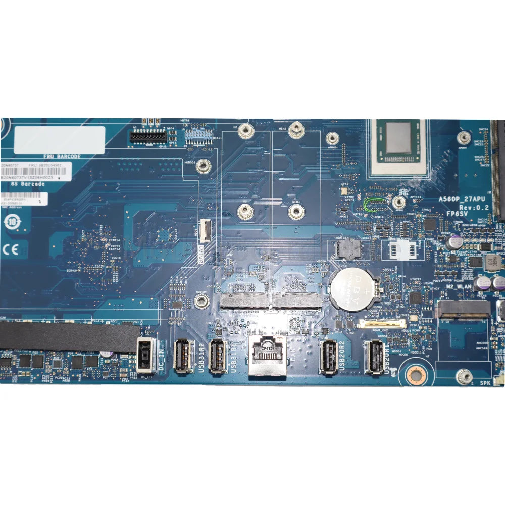 Laptop Motherboard For Lenovo Yoga AIO 7-27ARH6 All-in-One With CPU R5-4600H R7-4800H GPU RTX 2060 100% test Lenovo laptop repair parts