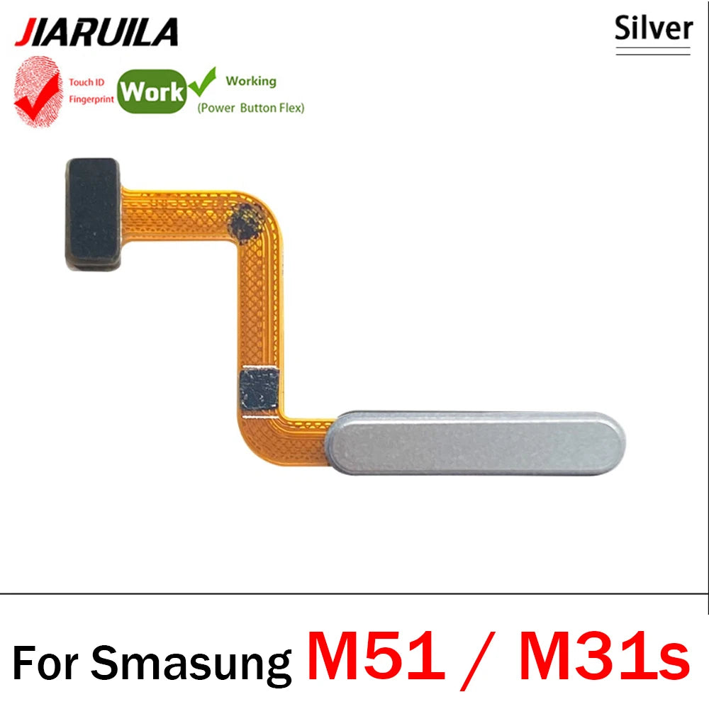 Home Button FingerPrint Touch ID Sensor Flex Cable For Samsung M22 M52 M62 M23 M14 M51 M31s 4G 5G Replacement Parts Samsung phone repair parts