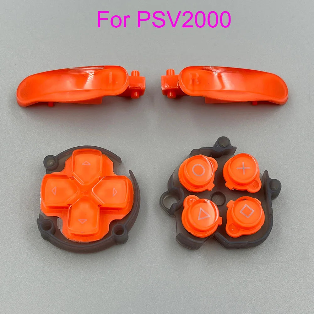 1PC For PSVita 2000 White Black L R Trigger Button For PSV2000 Replacement Cross Function Button Game console repair parts