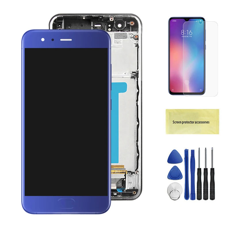 Mi 6 Display Screen with Frame, for Xiaomi Mi 6 MCE16 Lcd Display Digital Touch Screen with Frame for Xiaomi Mi6 Replacement Xiaomi phone repair parts