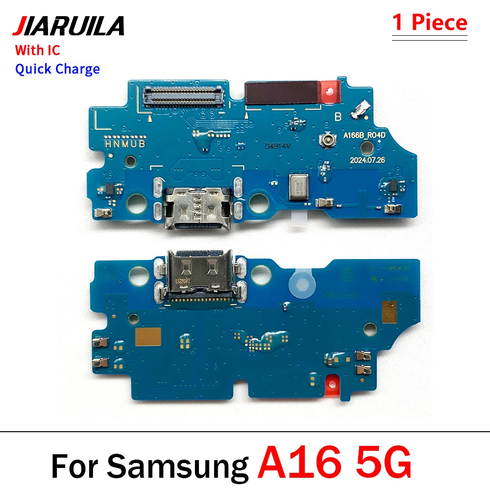 New USB Charging Port Board Flex Cable Connector Parts For Samsung A05 A05s A15 A25 A35 A55 A06 A16 4G 5G Microphone Module Samsung phone repair parts
