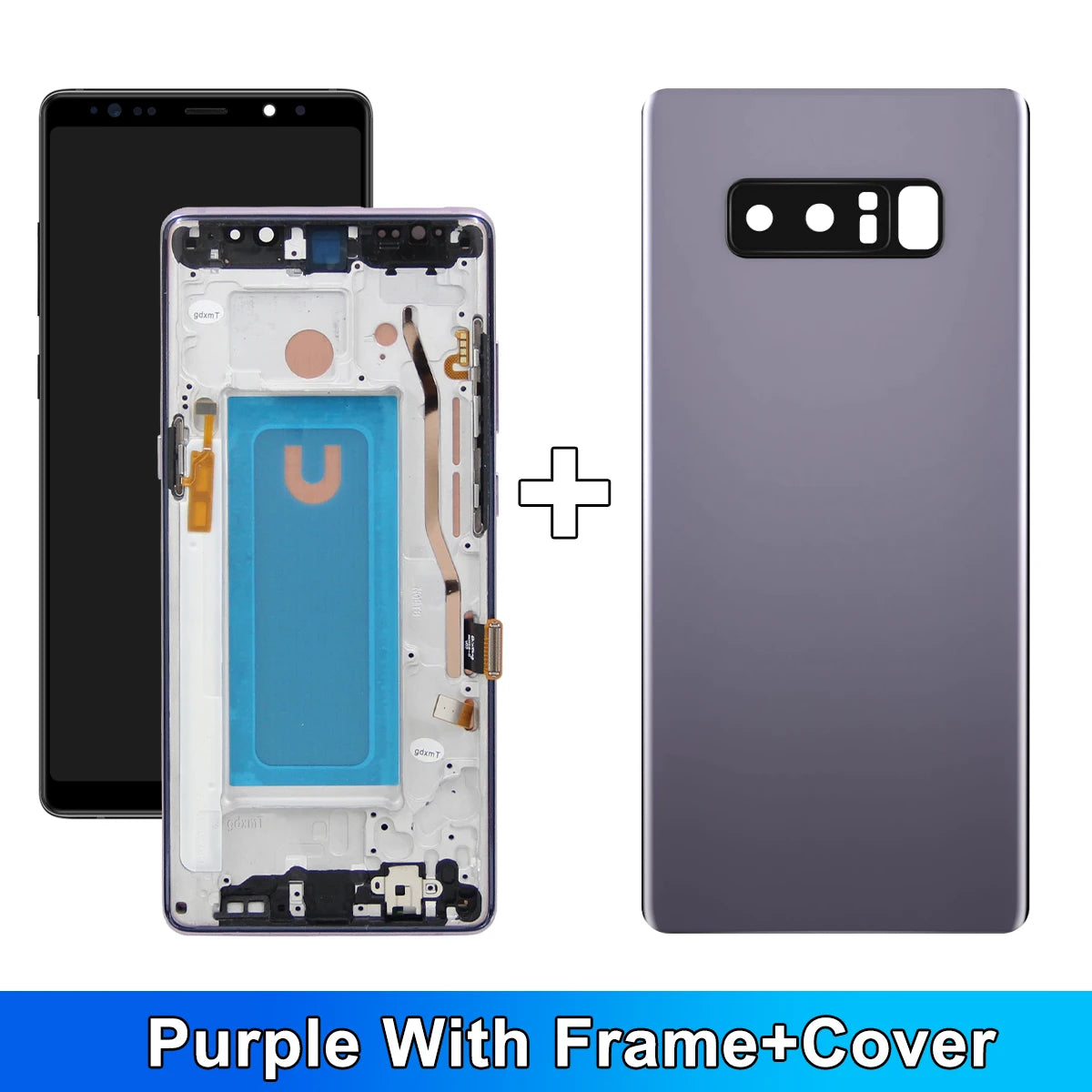 Note 8 LCD With Frame For Samsung Note8 N950F N950U N950W N950FD LCD Display Touch Screen Digitizer Assembly Display 100% Tested Samsung phone repair parts