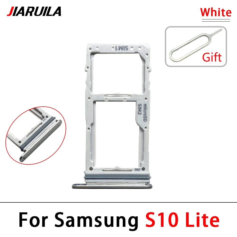 New SiM Tray For Samsung S10 Lite SIM Card Slot SD Card Tray Holder Adapter Samsung phone repair parts