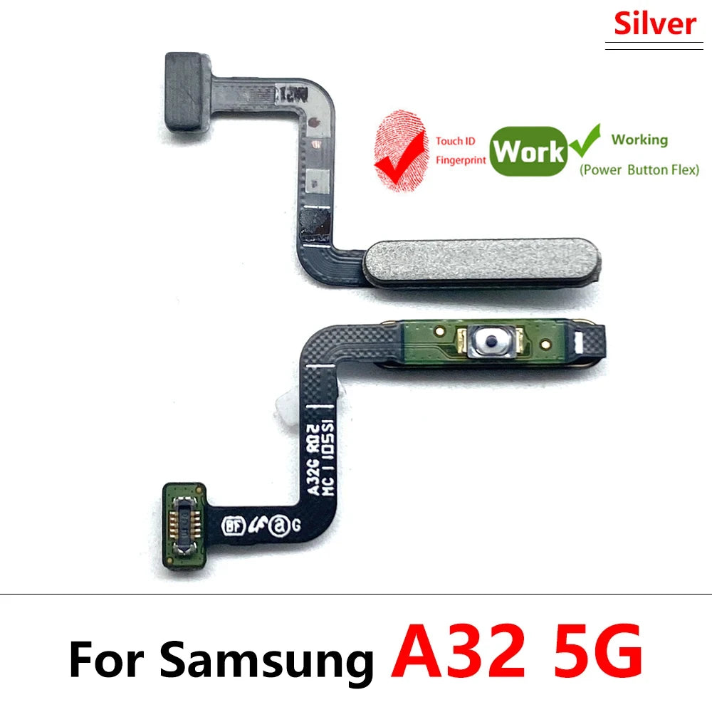 New Fingerprint For Samsung A22 A32 4G 5G ID Home Button Fingerprint Menu Return Key Recognition Sensor Flex Cable Samsung phone repair parts