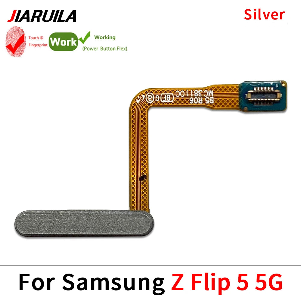 Fingerprint Home Button Fingerprint Menu Return Key Recognition Sensor Flex Cable For Samsung Z Flip 3 4 5 5G Samsung phone repair parts