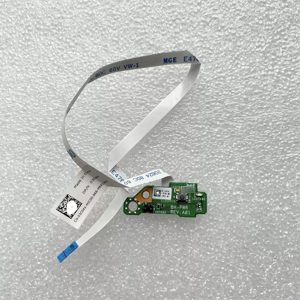OEM For Dell Optiplex 5260 5270 7400 7470 7770 5480 AIO All-in-One Desktop Switch Power Button Board with Cable 03M3XY 0JDK1N Dell laptop repair parts