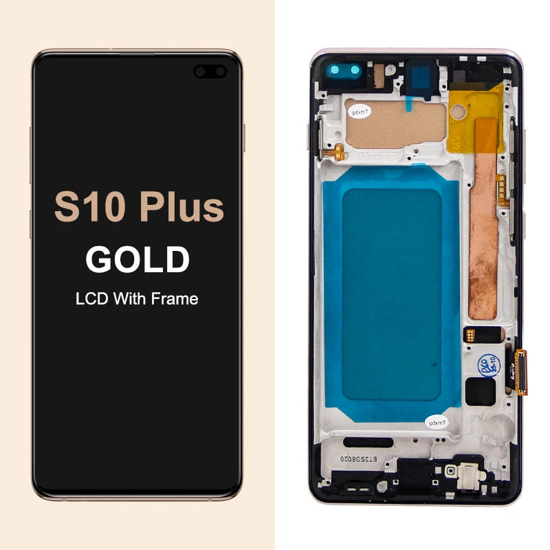 TFT with Frame For Samsung S10 Plus S10+ G975F Lcd Display Digital Touch Screen for Samsung S10 G973F Screen Replacement Parts Samsung phone repair parts