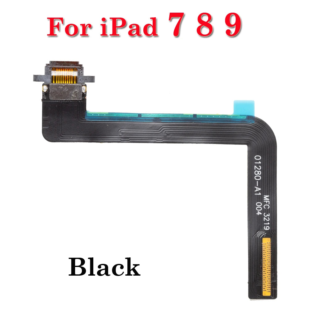 USB Charger Connector Port Plug Flex Cable For iPad 2 3 4 5 6 7 8 air Pro 9.7 10. 5 Power Charging Dock Port Flex Repair Parts iPad repair parts