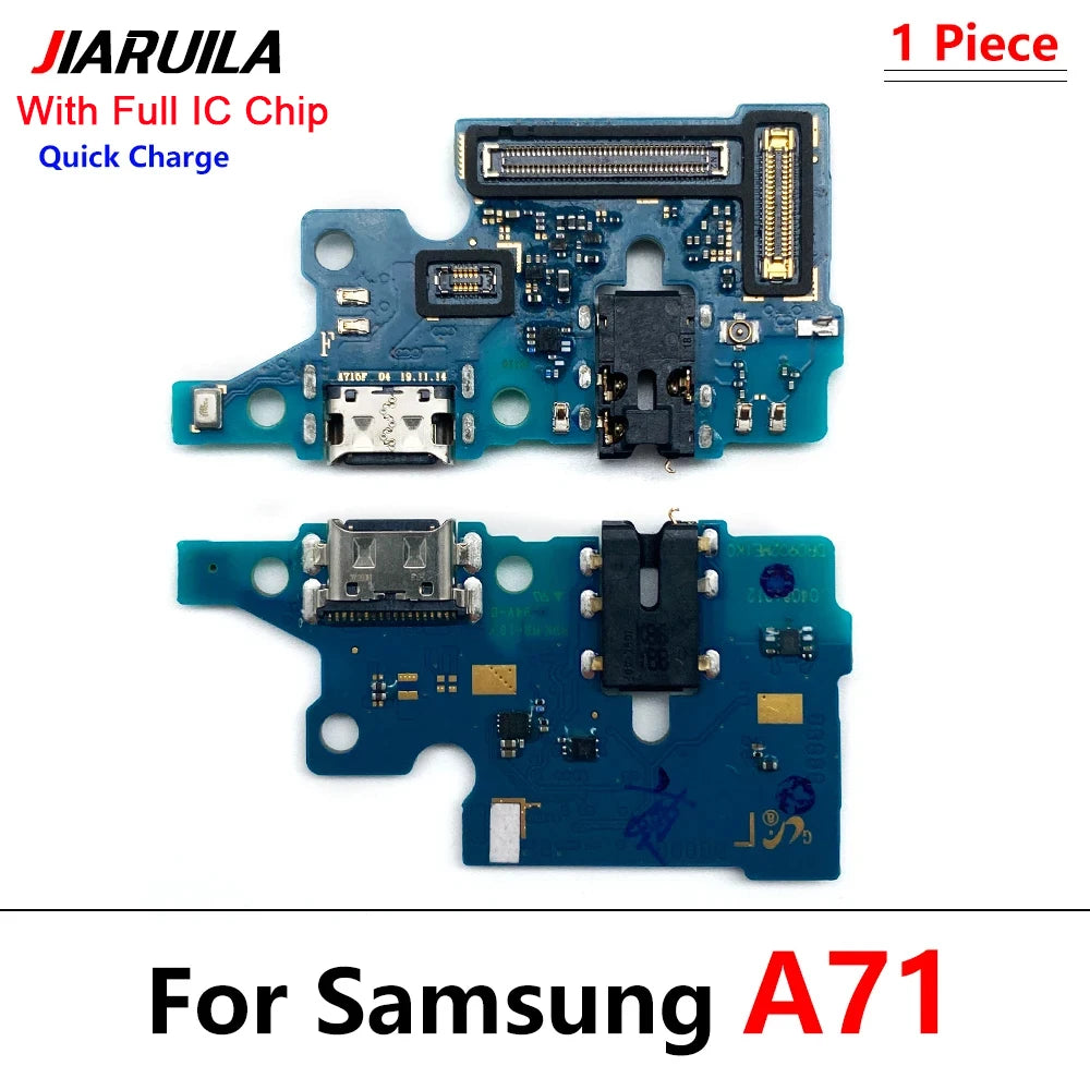 New For Samsung A51 A515F A71 A715F USB Charging Port Mic Microphone Dock Connector Board Flex Cable Samsung phone repair parts