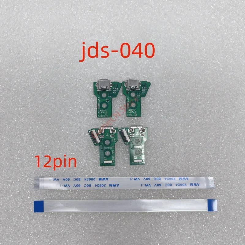50pcs for JDS-001 JDS-011 JDS-030 F001 JDS-040 Jds 040 JDS-055 050 USB Charging Socket Board with Flex Cable for PS4 Controller Game console repair parts