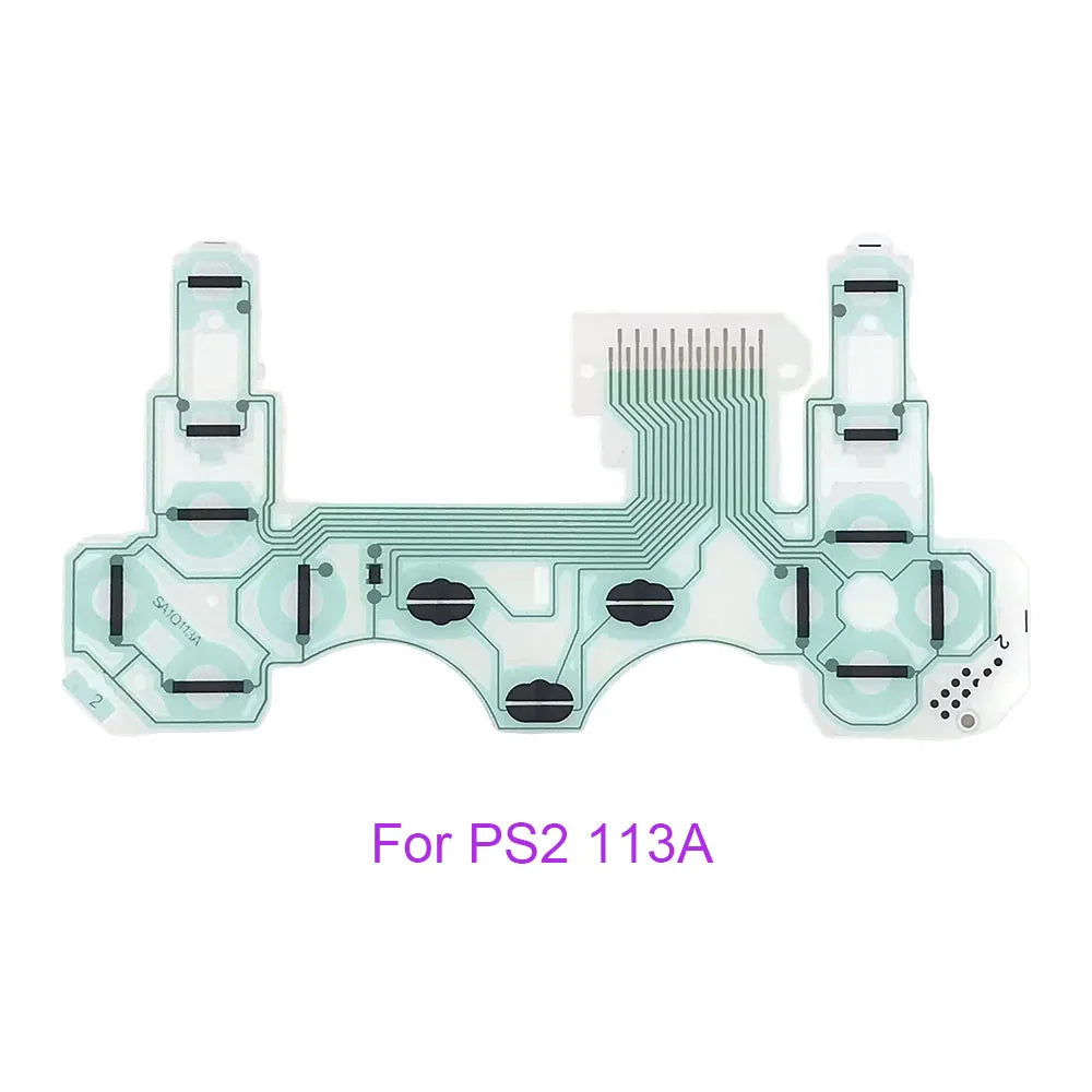 1-20set For PS2 PS3 PS4 Pro Slim JDS 030 040 050 Controller Conductive Film Keypad Flex Cable For PS5 Circuit Board Game console repair parts