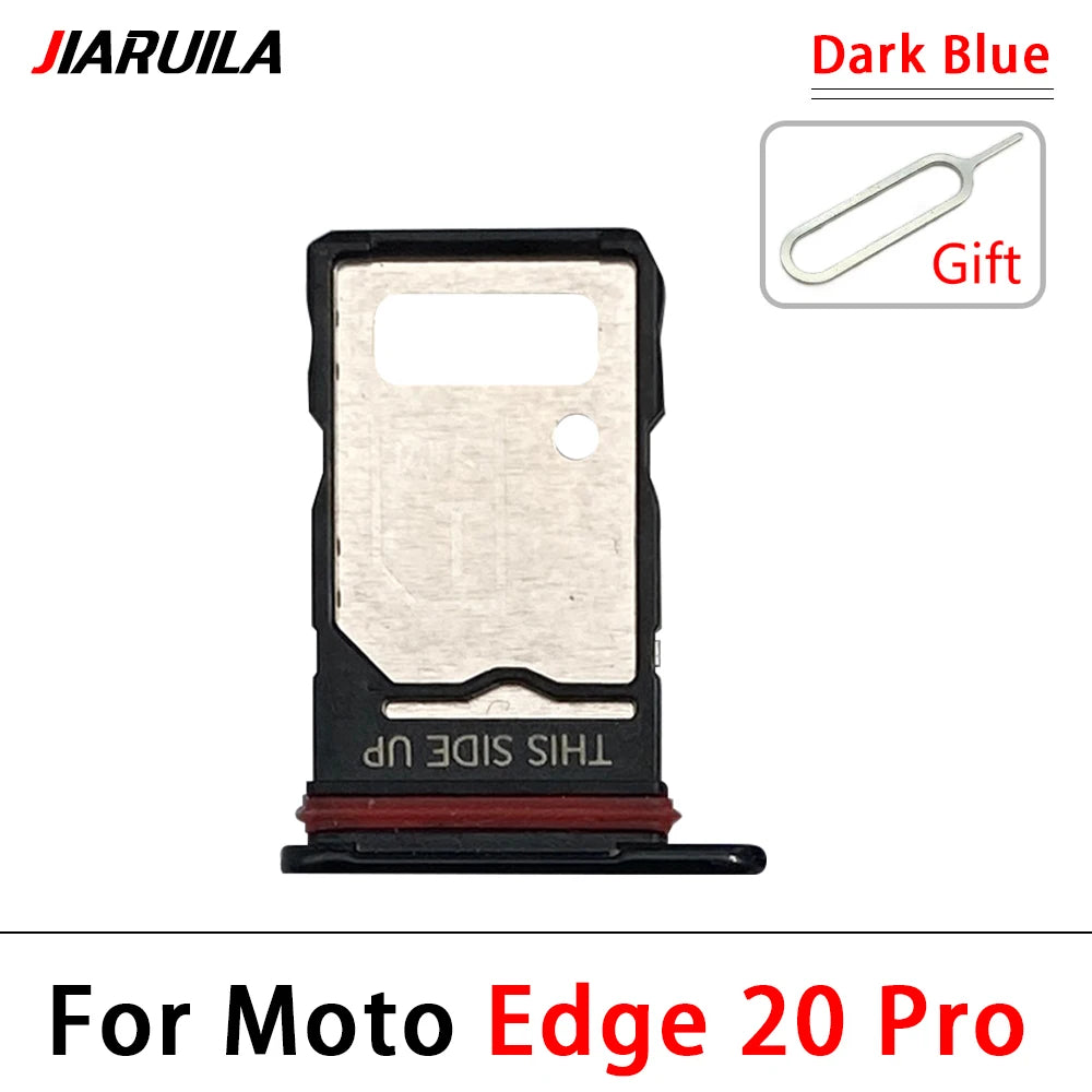 New For Motorola Moto E6i E20 E30 E40 E32 Edge 20 Pro SIM Card Slot SD Card Tray Holder Adapter Motorola phone repair parts