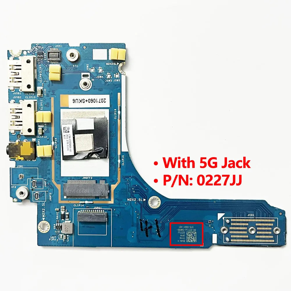 OEM For Dell Latitude 7640 Laptop Fingerprint Reader Audio USB Jack Switch Power Button Board Repairing 0XFYFJ 0PK8DG LS-M597P Dell laptop repair parts