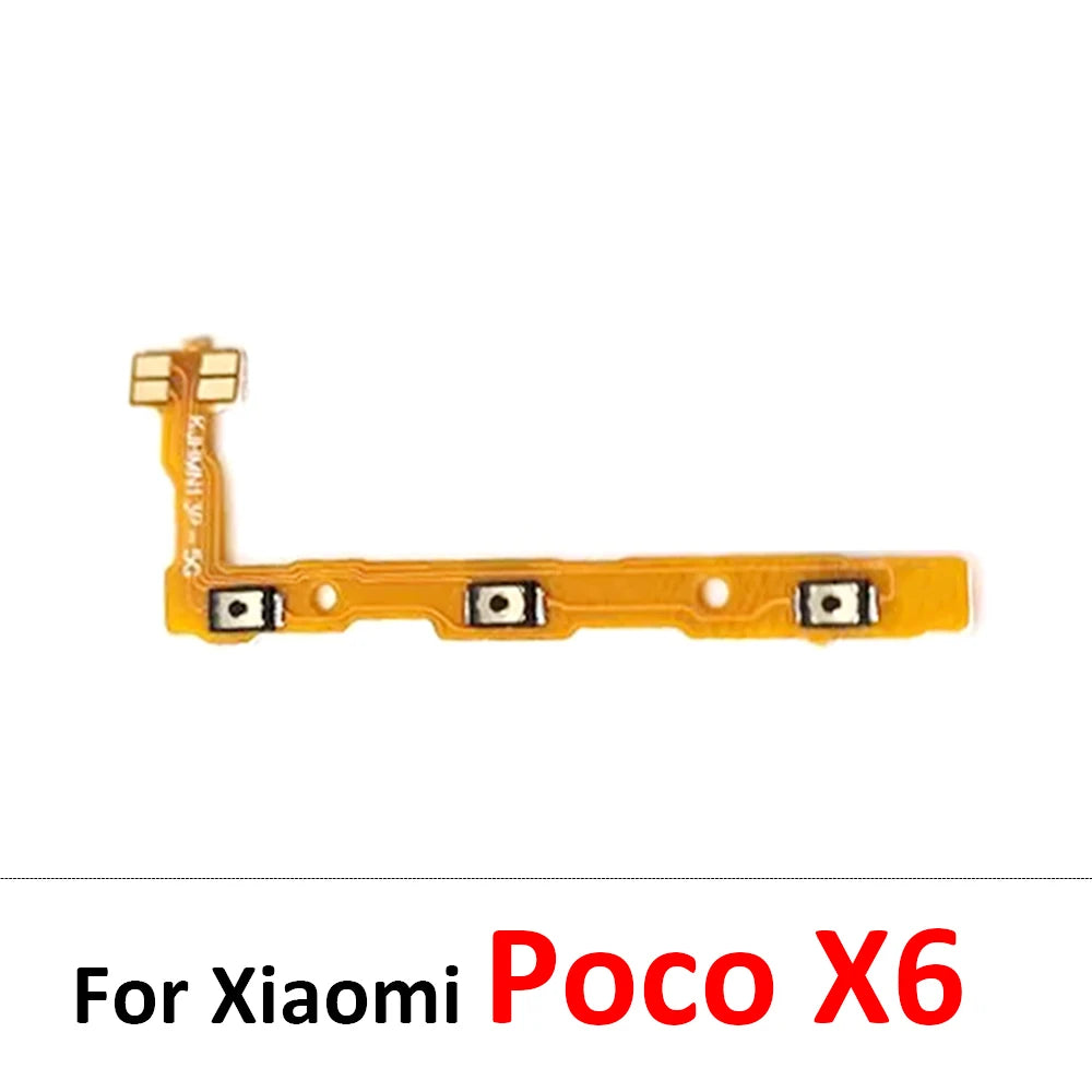 New For Xiaomi Poco F1 F2 F3 F4 F5 M3 M4 X3 X4 X5 X6 Pro 4G 5G GT Power Switch On / Off Button Volume Key Button Flex Cable Xiaomi Xiao mi phone repair parts