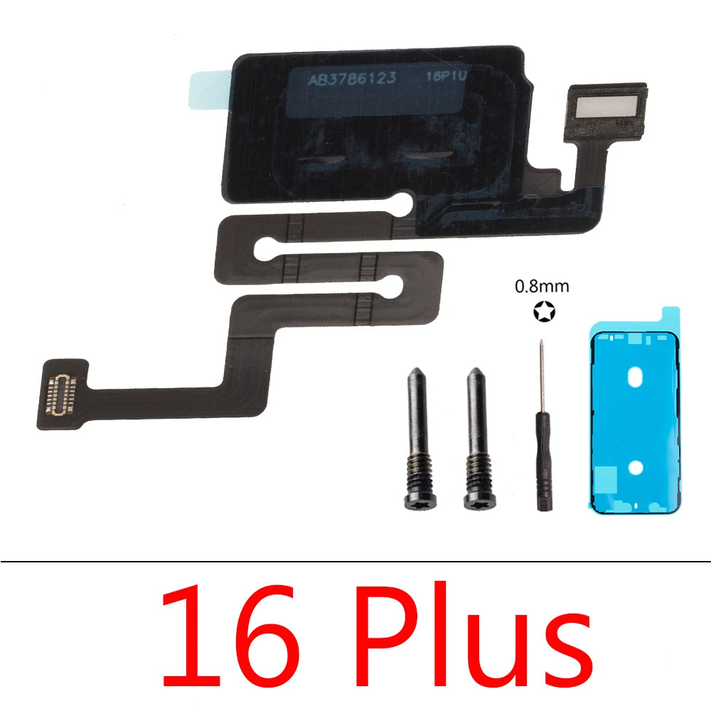 Earpiece Light Sensor Proximity Flex Cable for iPhone 16 Plus 15 ProMax No Speaker Sensor Ribbon iPhone phone repair parts
