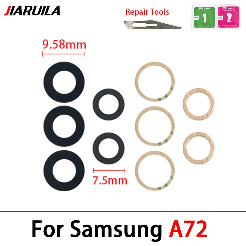 Back Rear Camera Glass Lens With Adhesive For Samsung A02 A02s A03 Core A03s A22 4G 5G A32 A52 A72 A33 A53 A73 Samsung phone repair parts