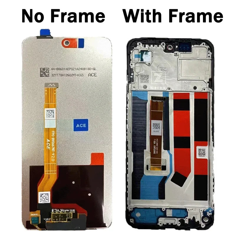 6.67" High Quality For Oppo A80 LCD Display Screen Touch Panel Digitizer Assembly CPH2639 Display With Frame Oppo phone repair parts Realme phone repair parts