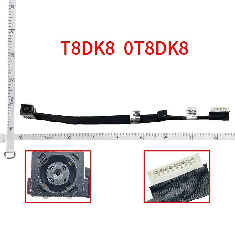 NEW Laptop DC Power Jack Cable For Dell Alienware 17 R1 17 R2 17 R3 P42F P43F T8DK8 0T8DK8 DC30100TO00 Dell Laptop repair parts