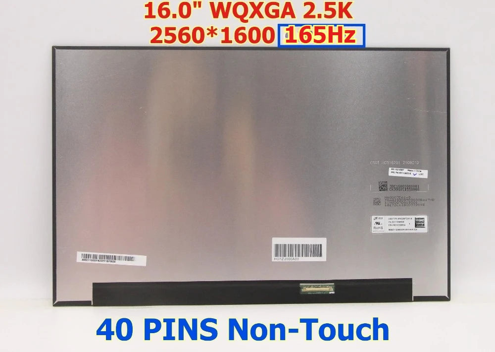 16.0" 240Hz 165Hz For Lenovo Y9000P R9000P Legion Pro Slim 5/7 16IRH8 16IRX8 16APH8 LCD screen Display MNG007DA2-3 NE160QDM-NZ3