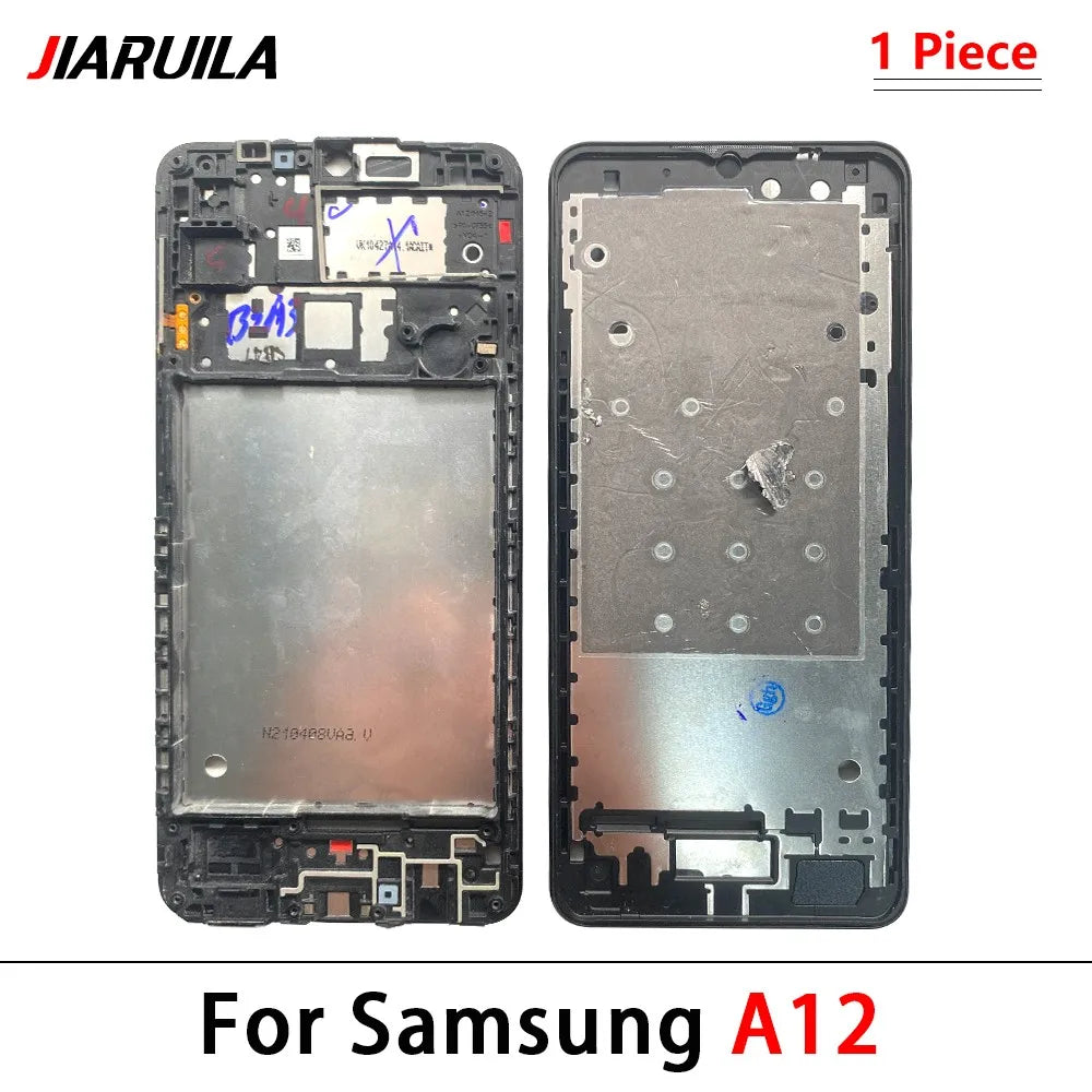 New Front Housing LCD Display Frame For Samsung A02 A02s A12 A22 A32 A52 A52s A72 4G 5G Housing Middle Frame Bezel Plate Cover Samsung phone repair parts