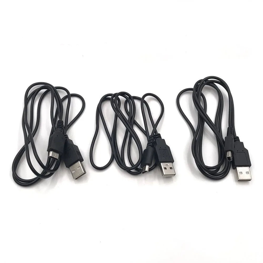 1-3PC USB Data Charger Charging Power Cable Cord For DS Lite NDSL / DSi NDSi XL / 3DS New 3DS XL LL / GBM Game console repair parts