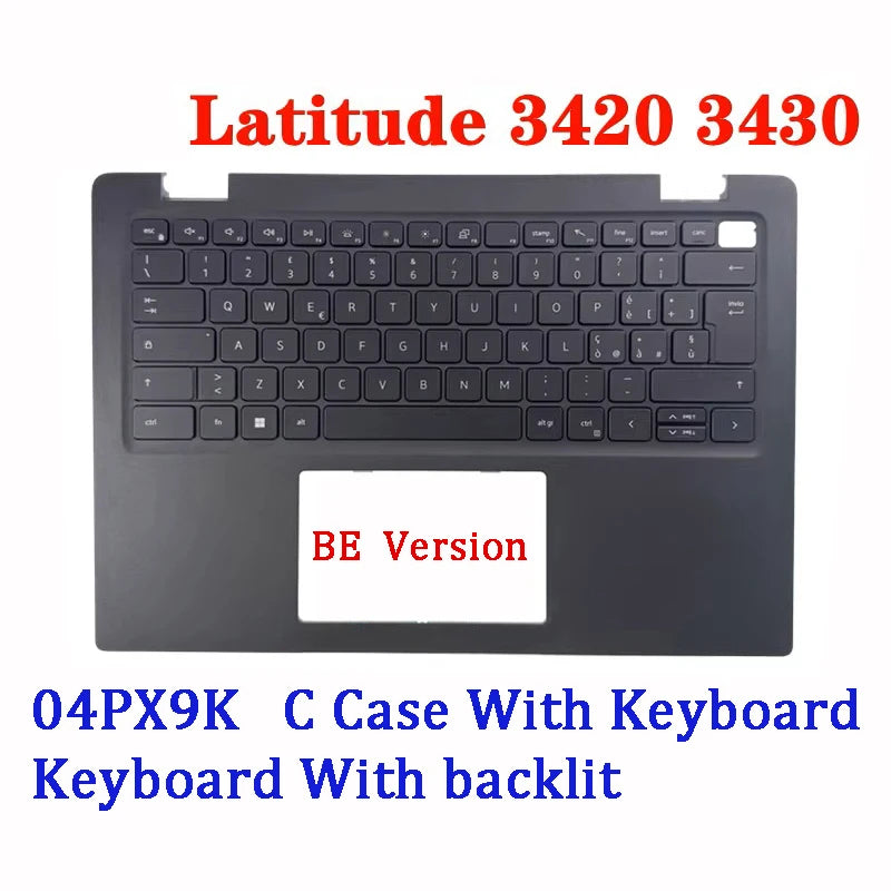 NEW ORIGINAL Laptop Top Case For Dell Latitude 3420 3430 E3420 US/UK/IT/GR/SP/BE Version 4PX9K 04PX9K Dell laptop repair parts