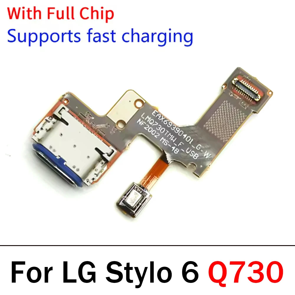 OEM USB Charging Port Mic Microphone Dock Connector Board Flex Cable For LG Stylo 4 5 6 Q710 Q720 Q730 Repair Parts LG phone repair parts